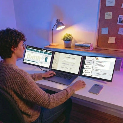 Lumis Duo - One-Cable Dual Monitor