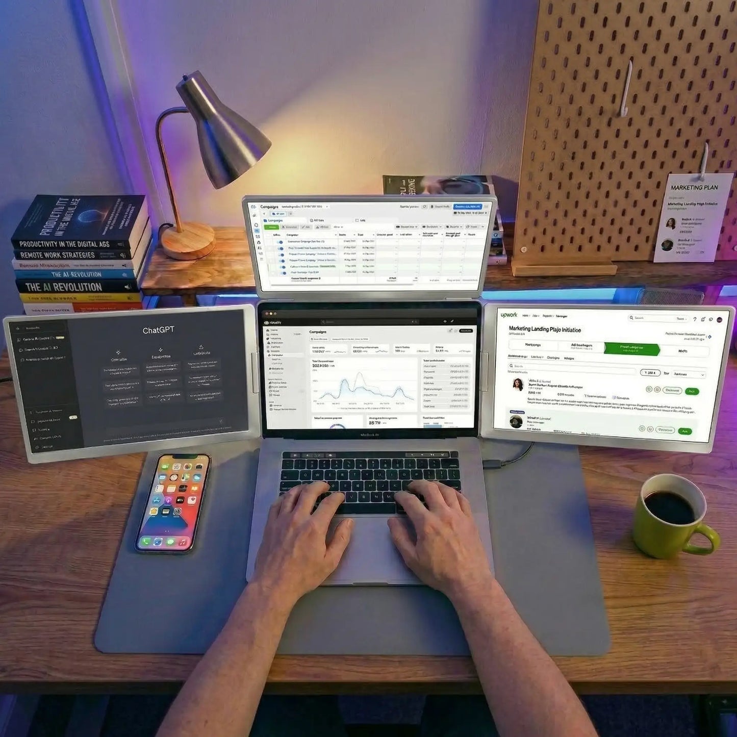 Lumis Trio - One-Cable Triple Monitor